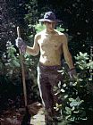 Steven J Levin Famous Paintings - The Gardener